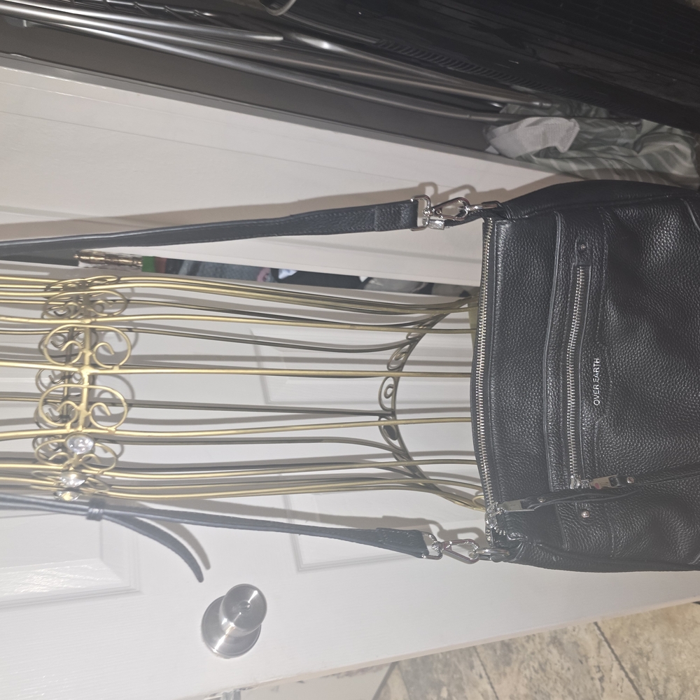 Black Leather Shoulder Bag